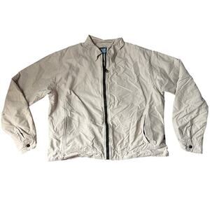 Kuhl Alf Canvas Khaki Full ZIp Jacket Size XL Womens Tan Lightweight